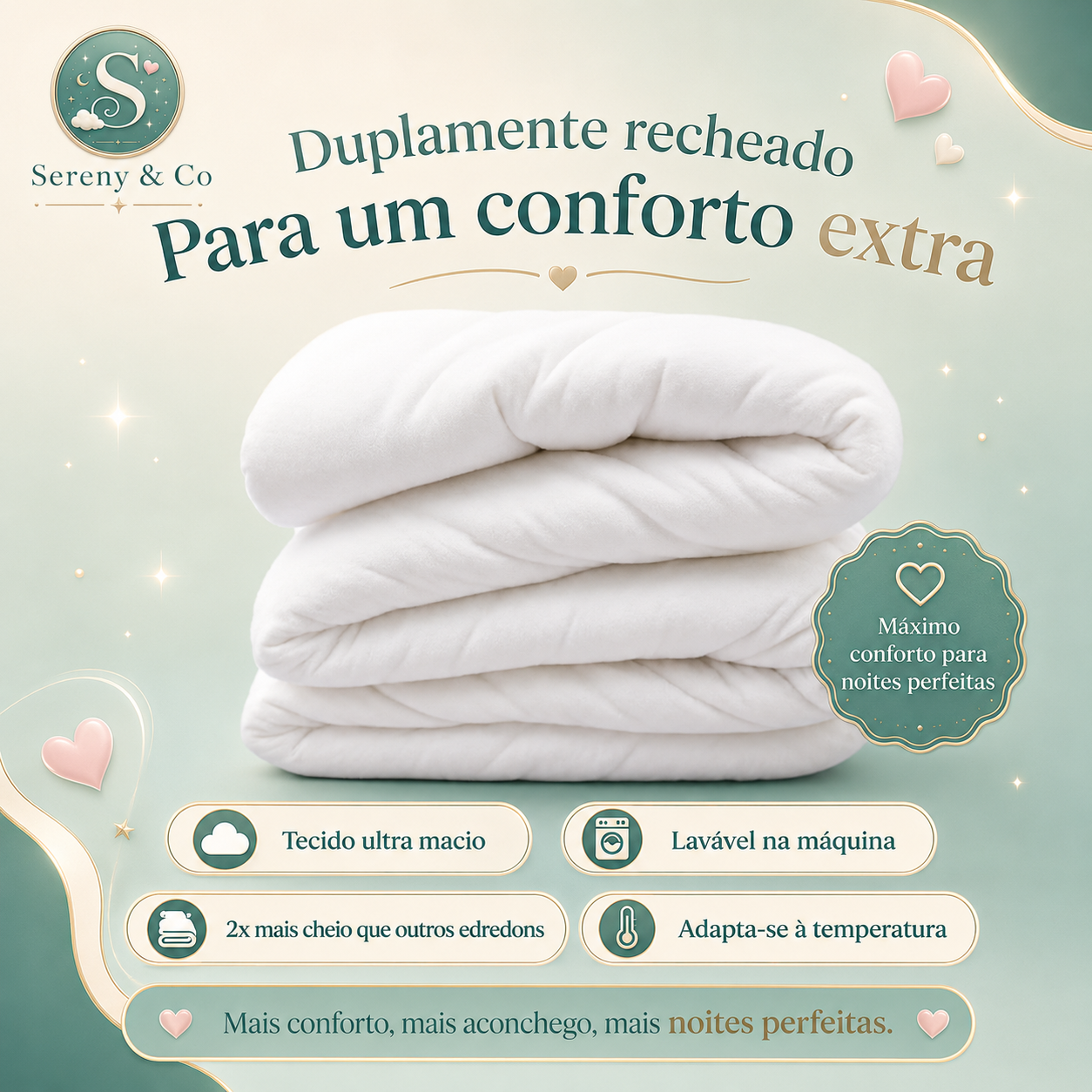 Edredom Sereny & Co em destaque